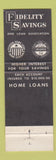 Matchbook Cover - Fidelity Savings and Loan Concord Berkeley CA