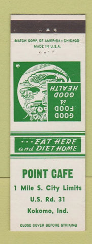 Matchbook Cover - Point Cafe Kokomo IN
