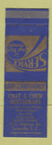 Matchbook Cover - Chat & Chew Restaurant Turbeville SC WEAR