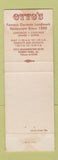 Matchbook Cover - Otto's Forest Park IL Restaurant
