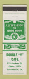 Matchbook Cover - Double V Cafe Alexandria LA