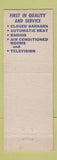 Matchbook Cover - Top Hat Cafe Warrensburg MO