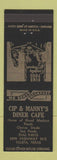 Matchbook Cover - Cip & Manny's Diner Cafe Ysleta TX