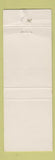 Matchbook Cover - Teck's Post Inn Cafe Tallulah LA
