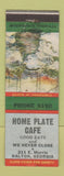 Matchbook Cover - Home Plate Cafe Dalton GA