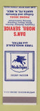 Matchbook Cover - Dan's Mobil oil gas Santa Fe NM SAMPLE