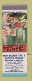 Matchbook Cover - New Sharon Tire Battery Phillips 66 oil gas IA SAMPLE