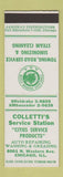 Matchbook Cover - Coletti's Cities oil gas Chicago IL SAMPLE