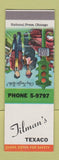Matchbook Cover - Tilman's Texaco oil gas SAMPLE
