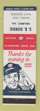 Matchbook Cover - Esso oil gas SB Mundie Helmet VA