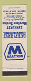 Matchbook Cover - Marathon oil gas Lynhurst