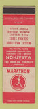 Matchbook Cover - Marathon oil gas Wright Muncie IN