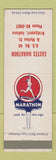 Matchbook Cover - Marathon oil gas Eastes Bridgeport IN