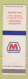 Matchbook Cover - Marathon oil gas Gallentine Crestline OH