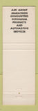 Matchbook Cover - Marathon oil gas Gallentine Crestline OH