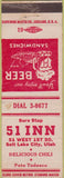 Matchbook Cover - 51 Inn Salt Lake City UT chili