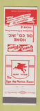 Matchbook Cover - Home Oil Mobil oil gas State Center IA low phone #