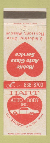 Matchbook Cover - Hart Auto Body Florissant MO