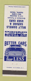 Matchbook Cover - Billy Daniels Garage Pampa TX