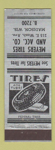 Matchbook Cover - Meyers Tires Accessorizes Madison WI
