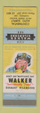 Matchbook Cover - Walker Silencers Continental Auto Parts Harrison AR