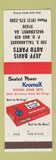 Matchbook Cover - Sealed Power Piston Rings Jeff Davis Auto Parts Hazlehurst GA