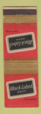 Matchbook Cover - Carling Black Label Beer WEAR #2