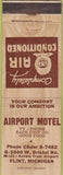 Matchbook Cover - Airport Motel Flint MI