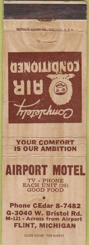 Matchbook Cover - Airport Motel Flint MI