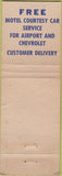 Matchbook Cover - Airport Motel Flint MI