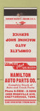 Matchbook Cover - Hamilton Auto Parts Chattanooga TN