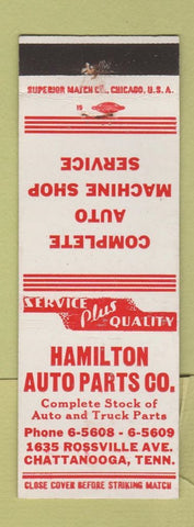 Matchbook Cover - Hamilton Auto Parts Chattanooga TN