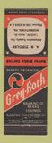 Matchbook Cover - Grey Rock Brake Linings AB Ziegler Auto Parts Norristown PA