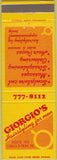 Matchbook Cover - Giorgio's Hairstyling Lincoln Park PA