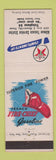 Matchbook Cover - Texaco oil gas Allman Huntsville TX low phone #