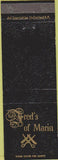Matchbook Cover - Fred's of Marin San Rafael CA