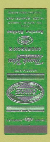 Matchbook Cover - Sohio oil gas Anderson's Frankfort OH