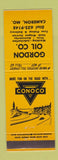 Matchbook Cover - Conoco oil gas Gordon Cameron MO