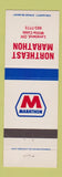 Matchbook Cover - Marathon oil gas Northeast Loveland OH