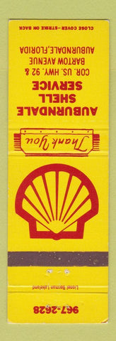 Matchbook Cover - Shell oil gas Auburndale FL
