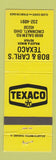 Matchbook Cover - Bob & Carl's Texaco oil gas Cincinnati OH