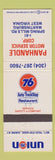 Matchbook Cover - Union 76 oil gas Martinsburg WV