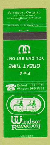 Matchbook Cover - Windsor Horse Racing ON