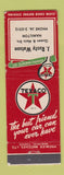 Matchbook Cover - Texaco oil gas J Rusty Watson Hamilton ON
