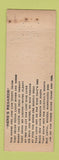 Matchbook Cover - Music Box Monterey CA