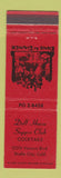 Matchbook Cover - Doll House Supper Club Studio City CA
