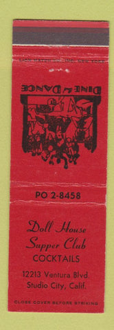 Matchbook Cover - Doll House Supper Club Studio City CA