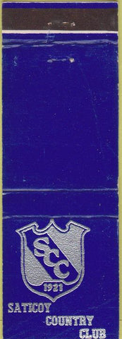 Matchbook Cover - Saticoy Country Club WORN Somis CA