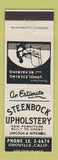 Matchbook Cover - Steenbock Upholstery Oroville CA