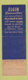 Matchbook Cover - Elgin Watches David Mann Jewelry Washington DC